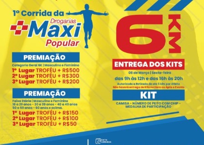 1ª Corrida Drogaria Maxi Popular Cast...